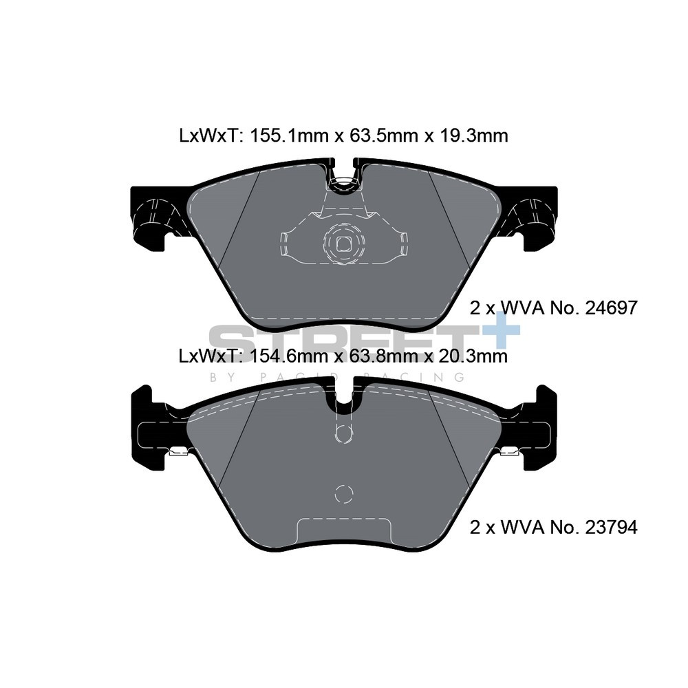 Pastiglie freno Pagid T8089 Street+ - PA-8089.ST - T8089SP2001 - 4056029065243