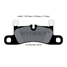 Plaquettes de frein Pagid T8091 Street+