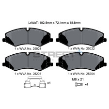 Street+ Pagid brake pads T8103