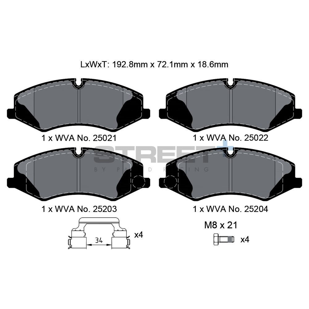 Pastiglie freno Pagid T8103 Street+ - PA-8103.ST - T8103SP2001 - 4056029065328