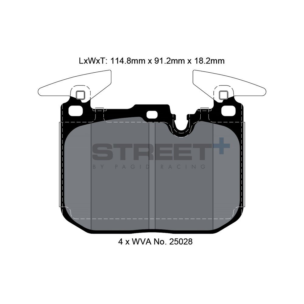 Plaquettes de frein Pagid T8104 Street+ - PA-8104.ST - T8104SP2001 - 4056029065335