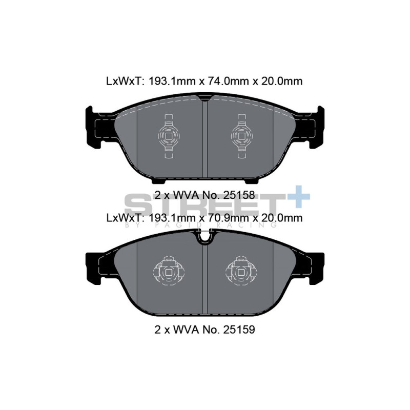 Pastiglie freno Pagid T8109 Street+ - PA-8109.ST - T8109SP2001 - 4056029065397