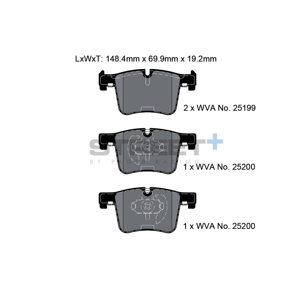 Pastiglie freno Pagid T8113 Street+ - PA-8113.ST - T8113SP2001 - 4056029065410