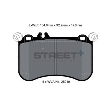 Plaquettes de frein Pagid T8116 Street+