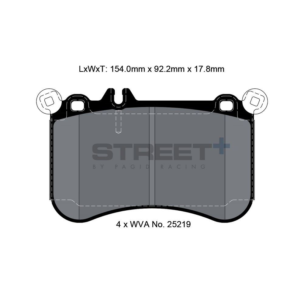Pastiglie freno Pagid T8116 Street+ - PA-8116.ST - T8116SP2001 - 4056029065441