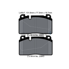 Plaquettes de frein Pagid T8121 Street+