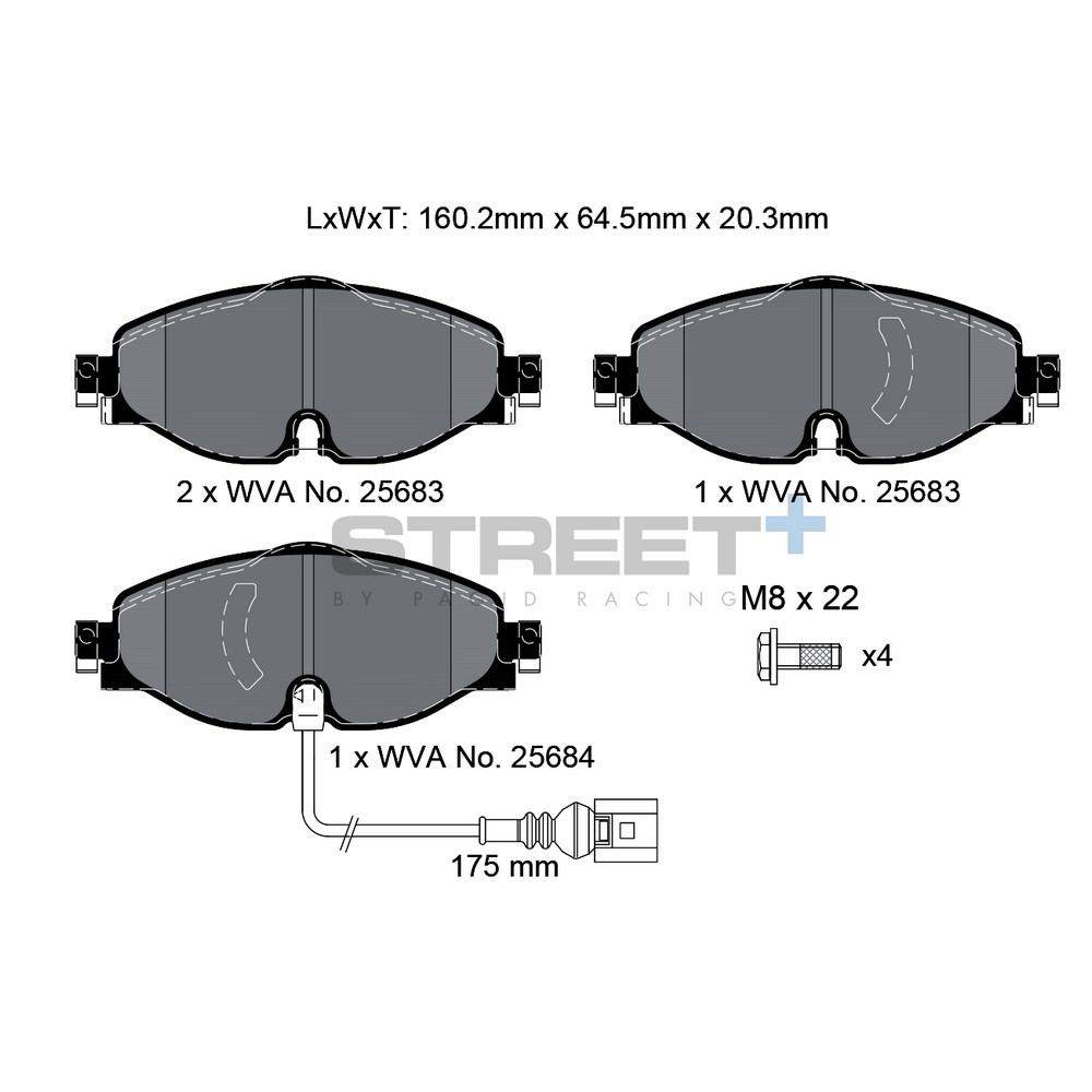 Pastiglie freno Pagid T8122 Street+ - PA-8122.ST - T8122SP2001 - 4056029065496