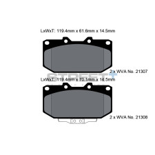 Plaquettes de frein Pagid T8154 Street+