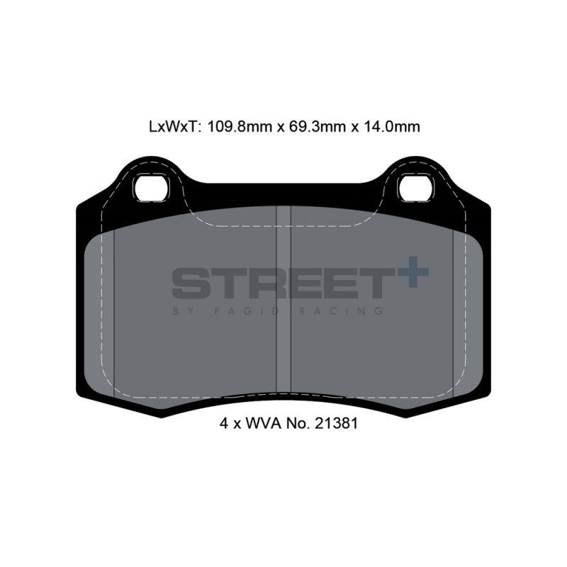 Pastiglie freno Pagid T8155 Street+ - PA-8155.ST - T8155SP2001 - 4056029064598