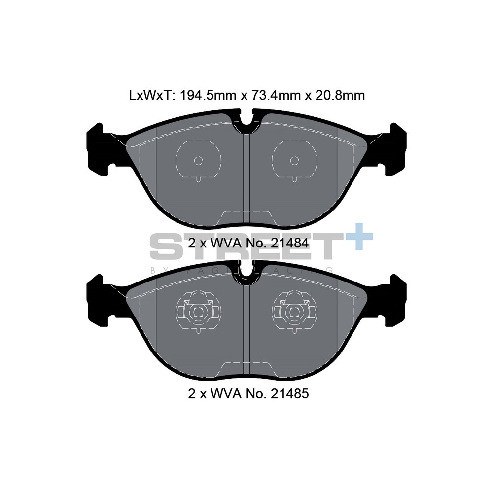 Pastiglie freno Pagid T8156 Street+ - PA-8156.ST - T8156SP2001 - 4056029064604