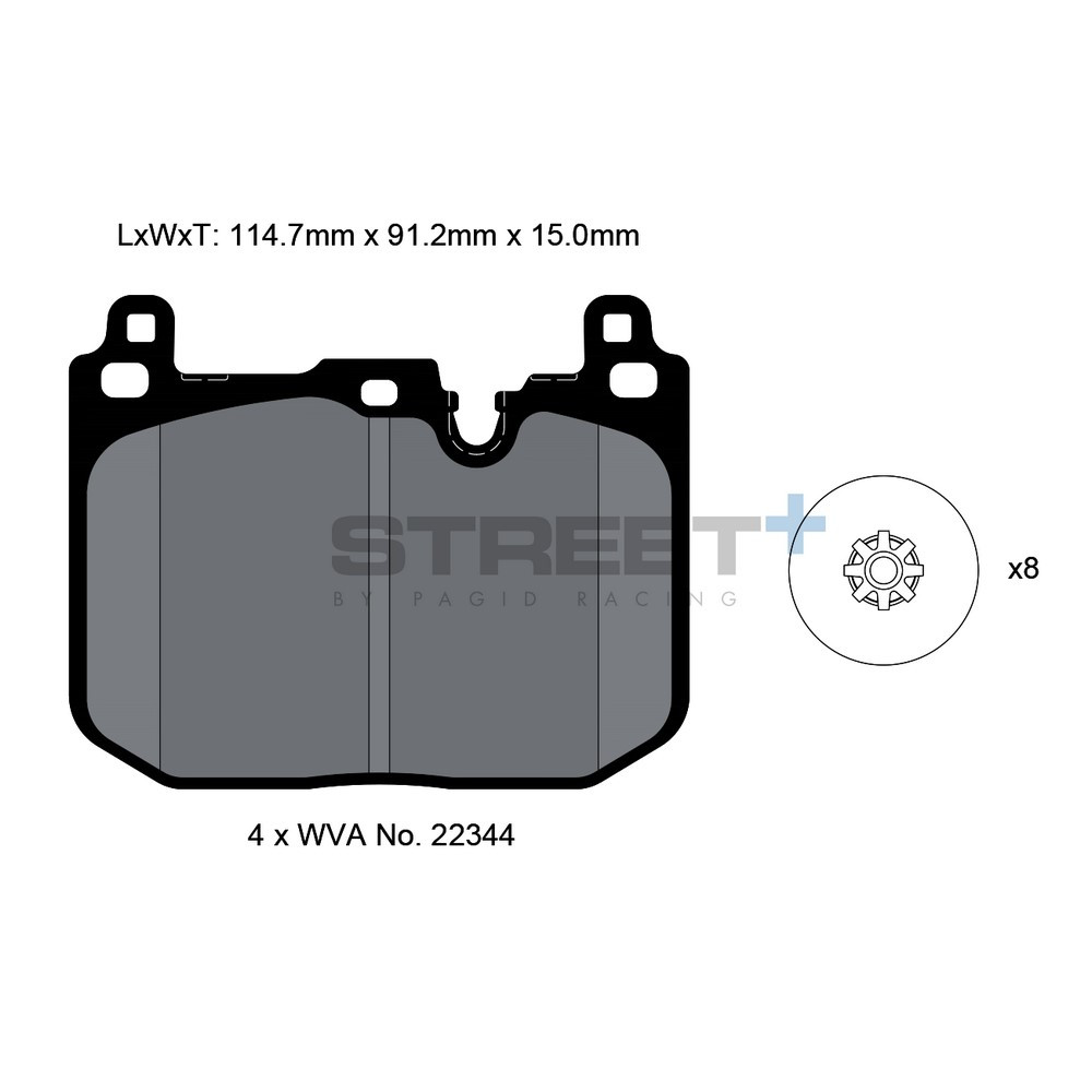 Pastiglie freno Pagid T8162 Street+ - PA-8162.ST - T8162SP2001 - 4056029064659