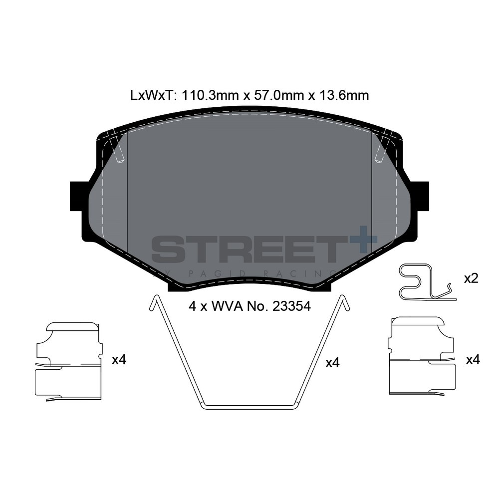 Pastiglie freno Pagid T8171 Street+ - PA-8171.ST - T8171SP2001 - 4056029064802