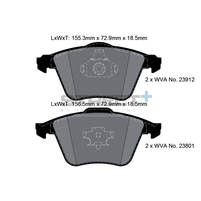 Pastiglie freno Pagid T8180 Street+ - PA-8180.ST - T8180SP2001 - 4056029064956