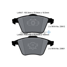 Plaquettes de frein Pagid T8180 Street+