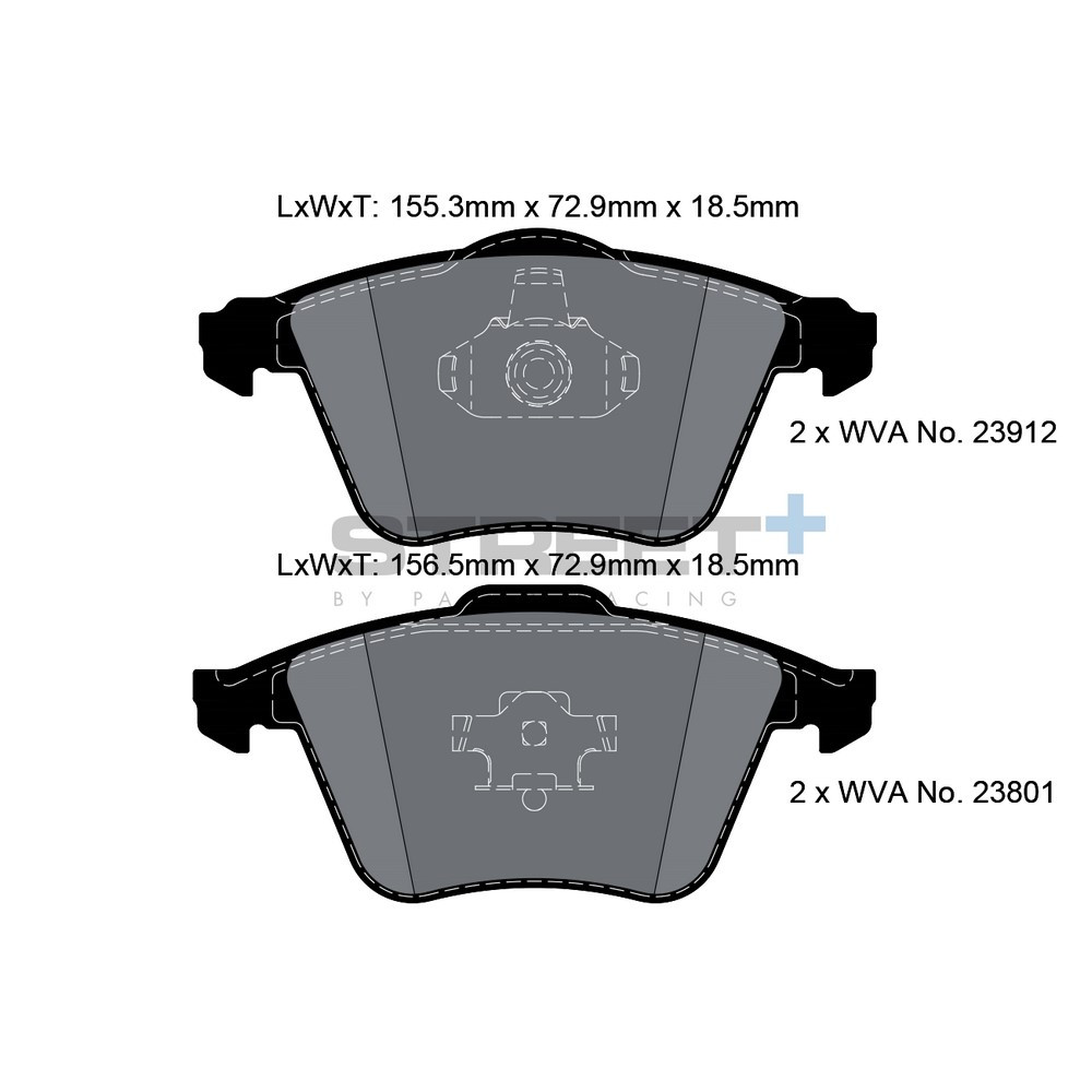 Pastiglie freno Pagid T8180 Street+ - PA-8180.ST - T8180SP2001 - 4056029064956