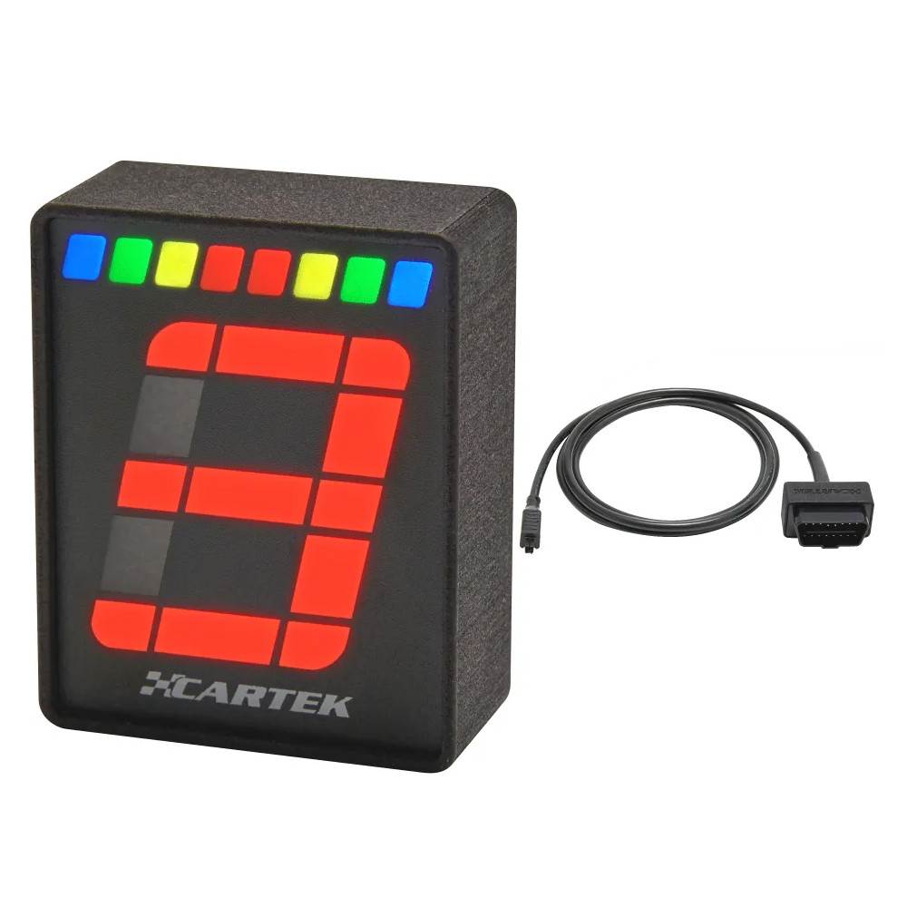 Indicateur de changement de vitesse digital Cartek + shift light (OBD2) - CK-LG-OBD - CK-LG-OBD - 3666618040172