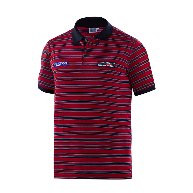 Sparco Martini Racing Replica striped polo - 01396MR.R.L - 01396MRRS3L - 8033280482985