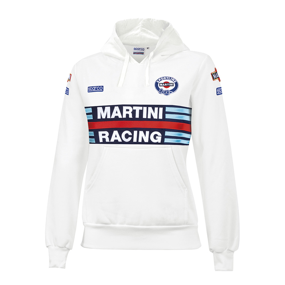 Felpa con cappuccio per donna Sparco Martini Racing.Replica - 01397MR.BL.L - 01397MRBI3L - 8033280495206
