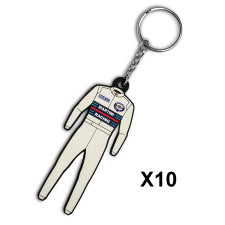 Sparco Martini Racing x10 keychain
