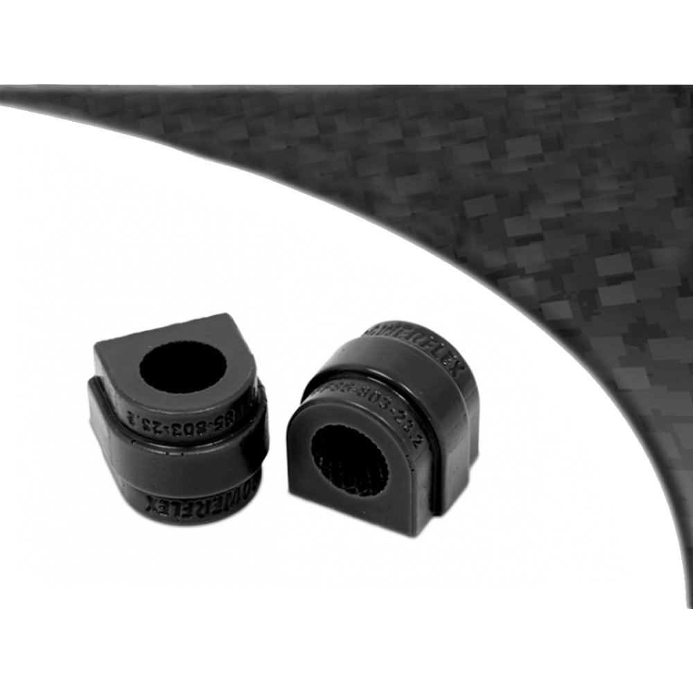 Powerflex bushes for Front Anti Roll Bar Bush 24mm Audi A3 MK3 8V up to 125PS (2013-) Rear Beam - PF-F8580324-2N - PFF85-803-24BLK - 5055676536266