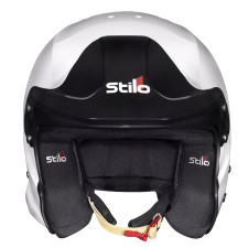 Casco Stilo Venti Trophy jet bianco/nero senza clip Hans