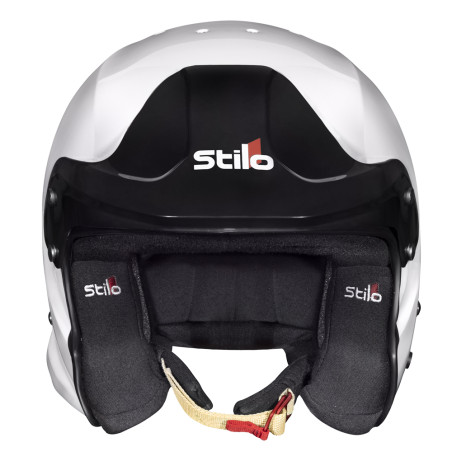 Casco Stilo Venti Trophy jet bianco/nero senza clip Hans
