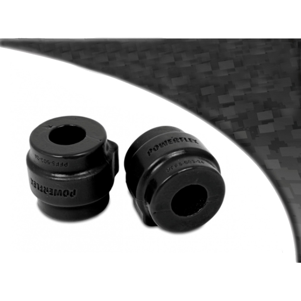Powerflex bushes for Front Anti Roll Bar Mounting Bush 24mm BMW E39 Série 5 520 To 530 - PF-F550324-2N - PFF5-503-24BLK - 5055676521682