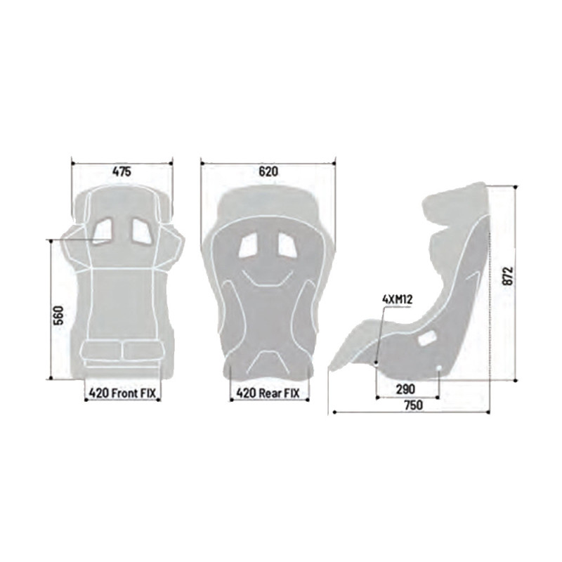 Sparco ADV XT carbon FIA seat - 008002ZNR - 008002ZNR - 8033280234096