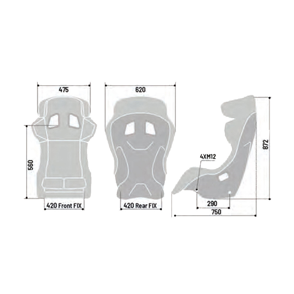 Sedile Sparco ADV XT carbonio FIA - 008002ZNR - 008002ZNR - 8033280234096