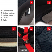 Pack baquet Race M + harnais GT2i Race