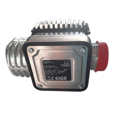 Fuel barrel pump flow meter