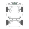 Silent bloc Powerflex Heritage jambe de force pivotante arrière Porsche 924 / S / 944 (2 pièces)