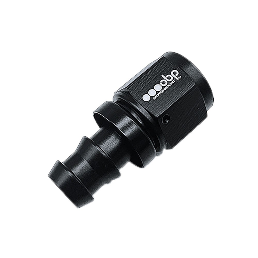Raccord femelle droit OBP type PUSH LOCK aluminium noir - OBP-PL-D.D6 - OBP-PL-6-S