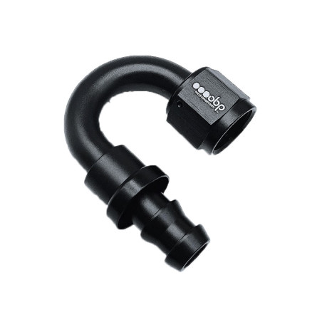 Weibliche Verbindung 180° OBP Typ PUSH LOCK Aluminium schwarz