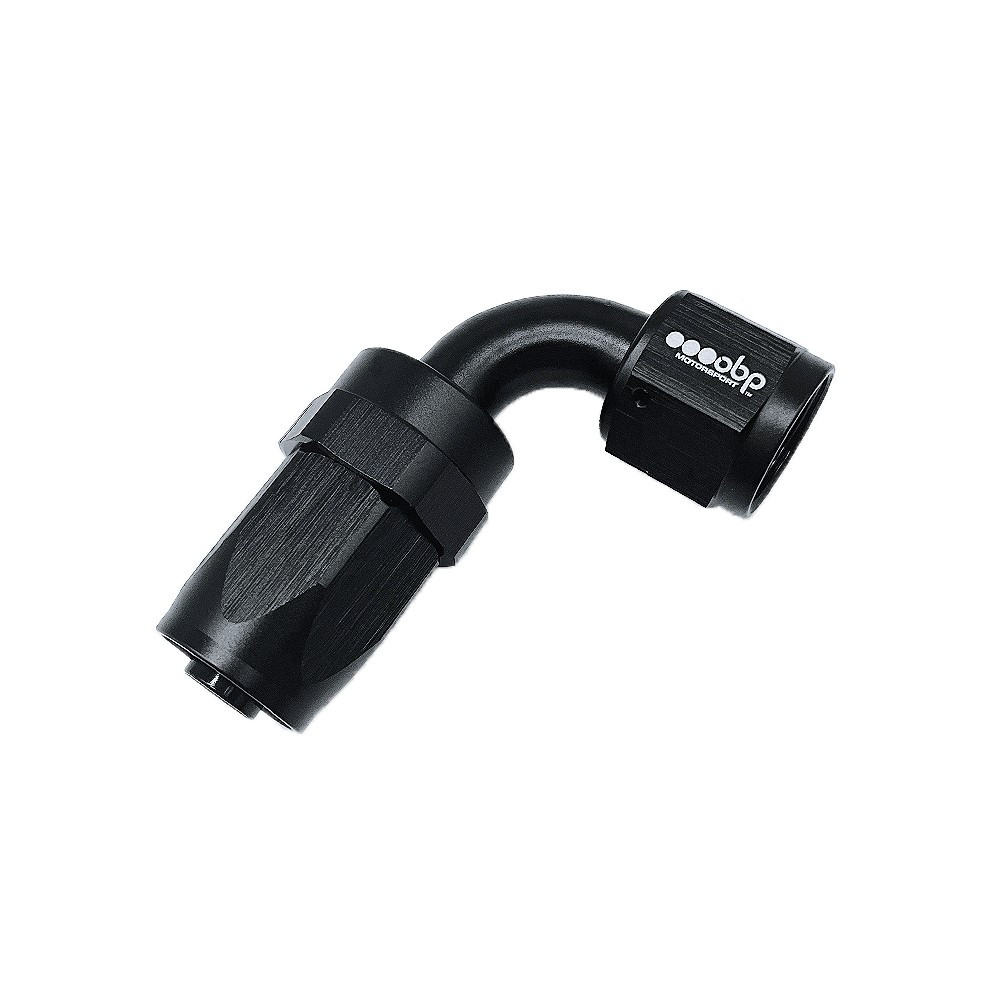 OBP 90° female fitting type CPE in black aluminium - OBP-CPE-90.D12 - OBP-CPE-12-90