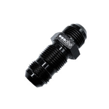 Schottwandadapter männlich gerade OBP Aluminium schwarz
