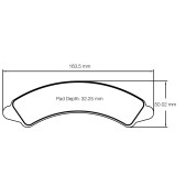 Pagid SSV/UTV brake pads S6002