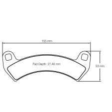 Bremsbeläge SSV/UTV Pagid S6001