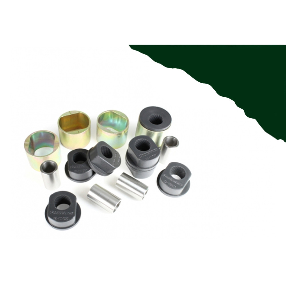 Powerflex Heritage front radius arm front bush caster offset 50mm lift Land Rover Defender (4 parts) - PF-F321071G50-4H - PFF32-107G50H - 5055676548344