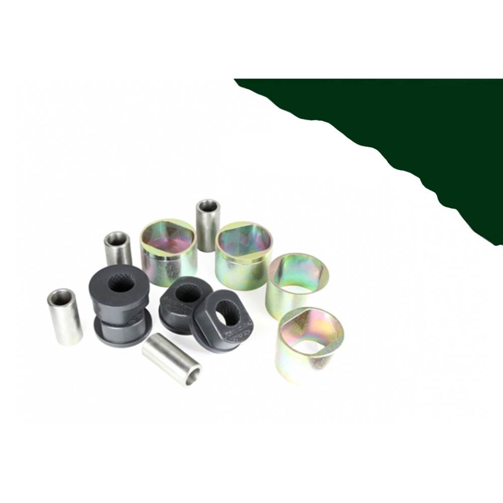 Silent-bloc Powerflex Heritage avant bras avant déport chasse, levée 25mm Land Rover Defender (5 pièces) - PF-F321071G25-5H - PFF32-107G25H - 5055676548337