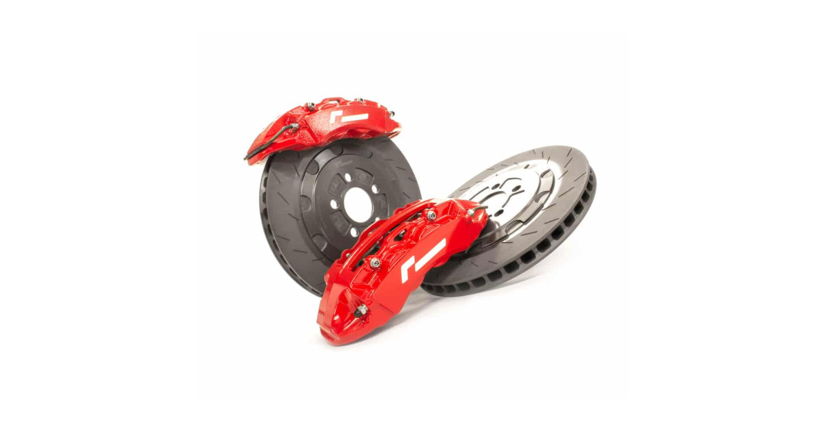 VWR - Kit freno Stage 2 per Polo AW / Ibiza 6F / Audi A1GB -Dischi  345mm - Pinze 4 pistoni