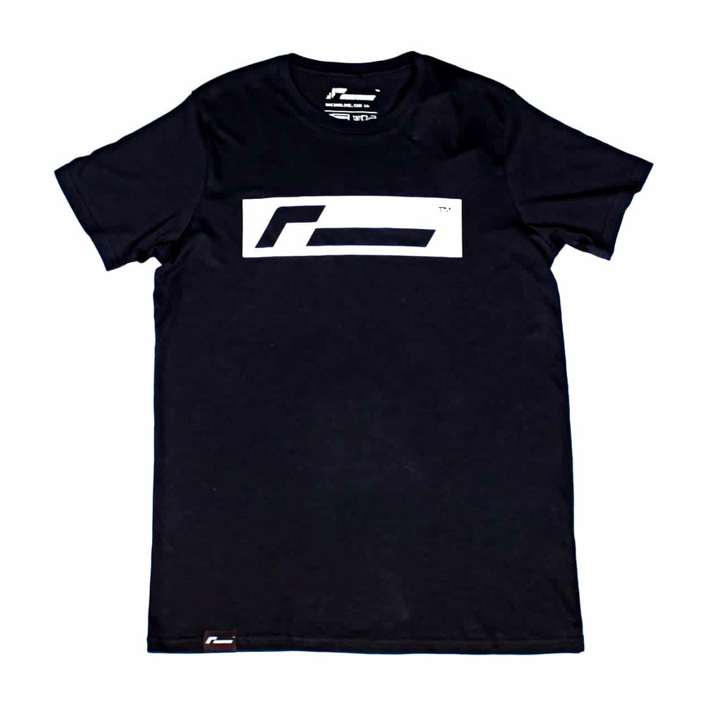 RacingLine Black T-shirt with White Box Logo - VWR-A001.L - VWRA001L