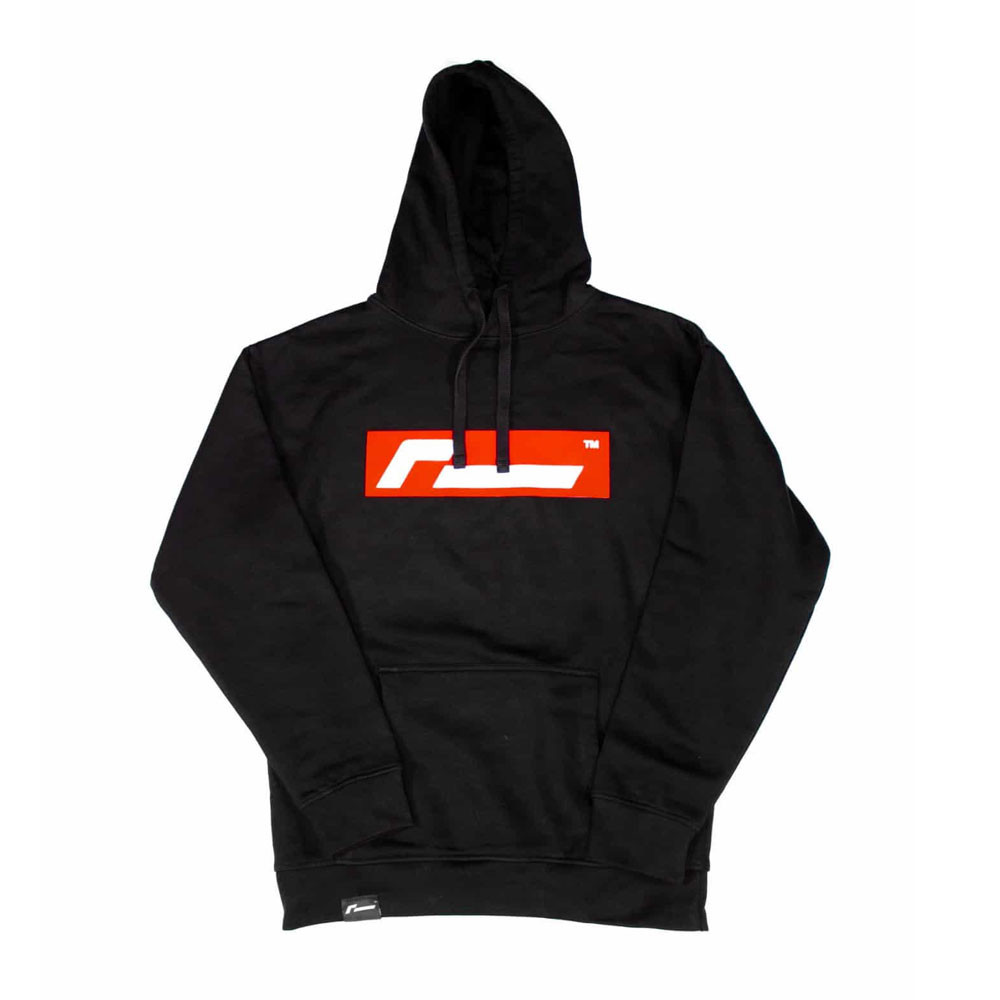 RacingLine Black Hoodie with Red Box Logo - VWR-A002.L - VWRA002L