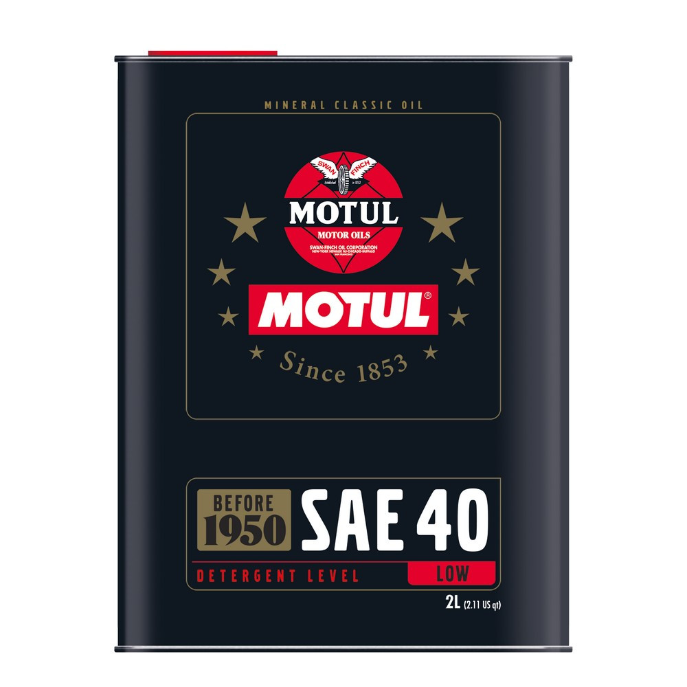 Huile moteur MOTUL SAE 40 - bidon de 2L - MOT-SAE40-2L - 111530 - 3374650334158