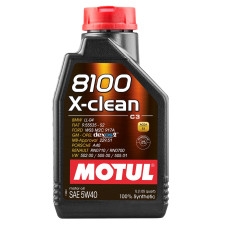 MOTUL 8100 X-CLEAN 5W40 engine oil - 1L can
