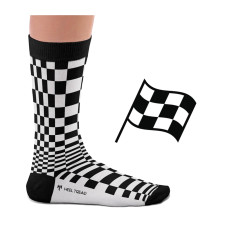 HEEL TREAD Auto Socks Pasha Black/White
