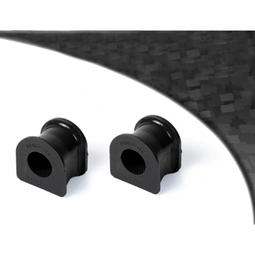 Silent-Bloc Powerflex Black Barre Anti-Roulis Avant sur Châssis 22mm Fiat Punto MK2 (1999 - 2005) - PF-F1660322-2N - PFF16-603-22BLK - 5055676533418