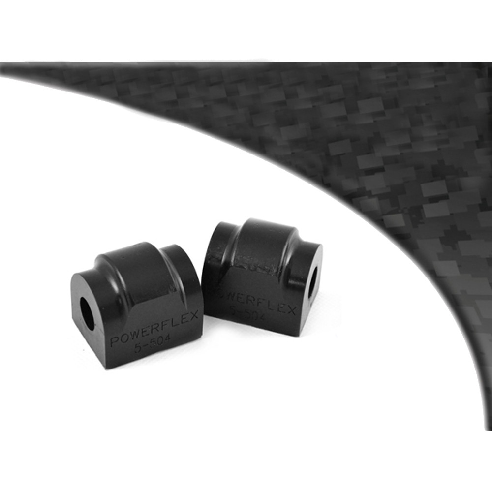 Powerflex bushes for Front Anti Roll Bar Mounting Bush 21mm BMW E28 Série 5 (1982 - 1988), BMW E24 Série 6 (1982 - 1989) - PF-R550421-2N - PFR5-504-21BLK - 3661768618868