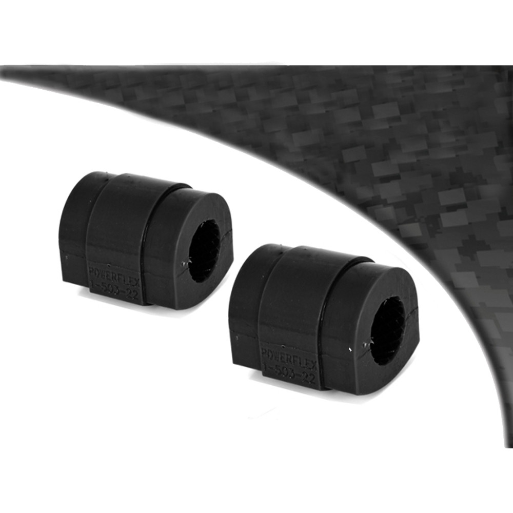 Powerflex Black Barra Stabilizzatrice Anteriore 22mm Alfa Romeo 159 (2005-2011) - PF-F150322-2N - PFF1-503-22BLK - 5055676527202