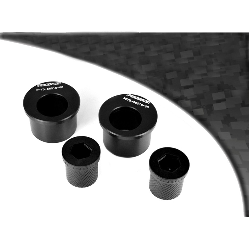Silent-Bloc Powerflex Black Hinten Dreieck Vorne, Offset Jagd BMW E46 3er Serie (1999 - 2006) - PF-F55601G60-2N - PFF5-5601G-60BLK - 5055676530912